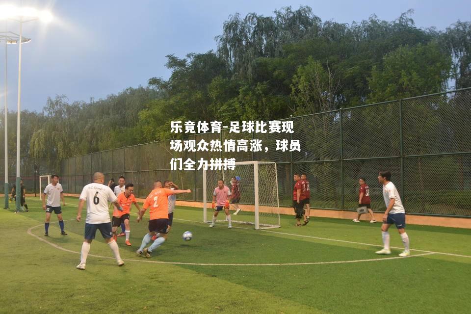 足球比赛现场观众热情高涨，球员们全力拼搏